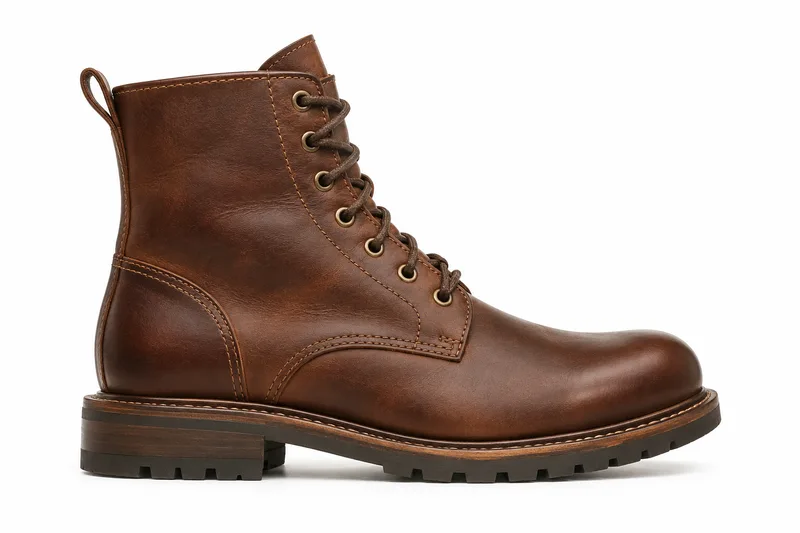 Classic leather boot on the fake shop's product page